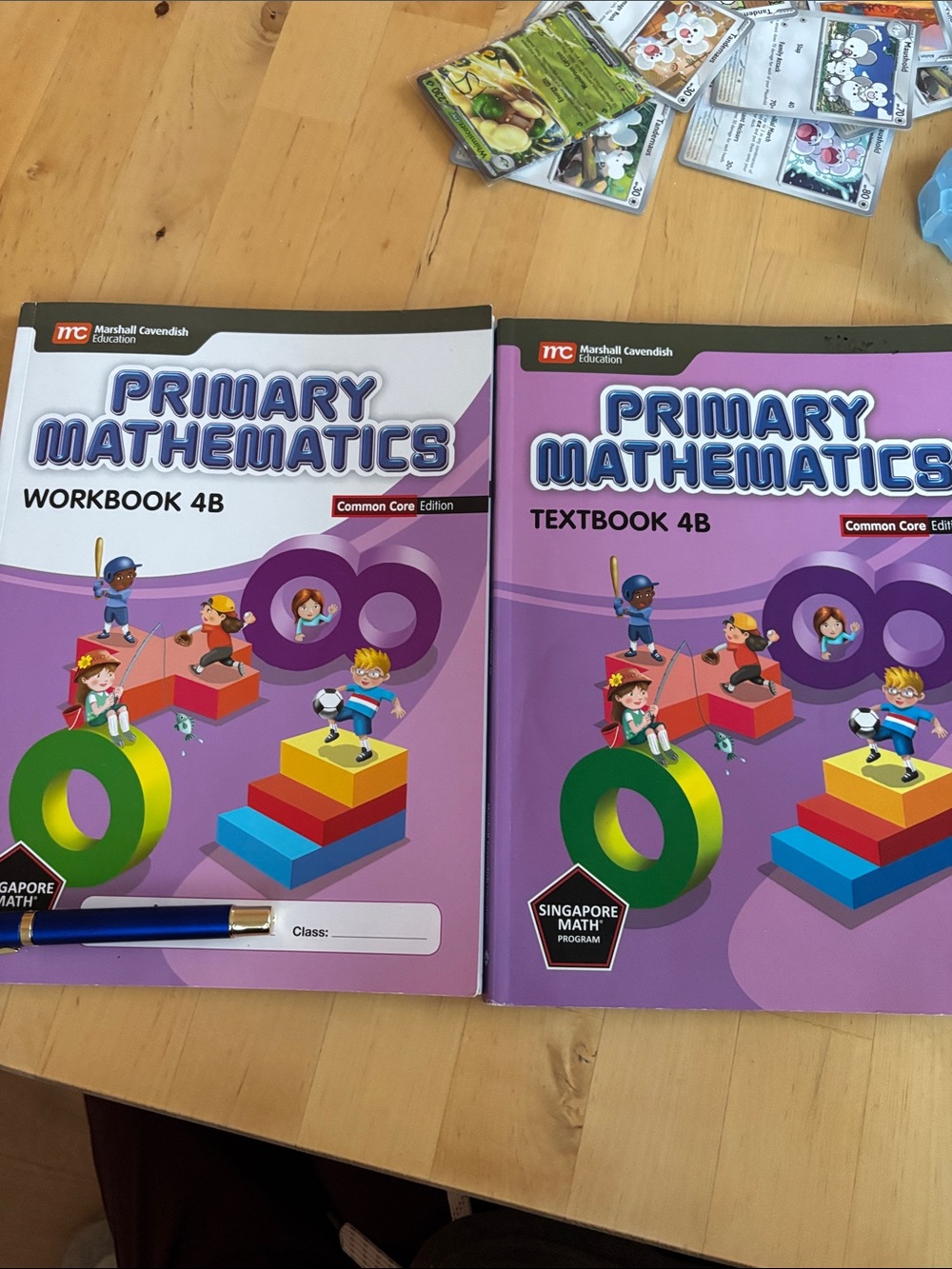 Primary Mathematics Workbook & Textbook Set - 4B